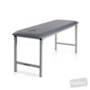 Image of Fixed Height Metal Plinth - Single Section Treatment Table in Austex Studio+ Pewter vinyl (AI colour preview)