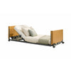 Image of Flexi Floorline electric bed with the backrest and knee section raised