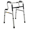 Image of Folding step up walking frame with two tier handles and rubber tips