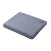 Image of Cobalt GelComfort gel seat cushion in the grey cover, angled view