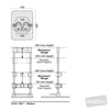 Image of dynamic standing frame medium movement positions measurements diagram