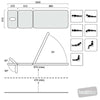 Image of EVO2 three-section treatment table multiple positions