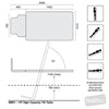 Image of hi-capacity tilt table with weigh scales 1010mm movement positions