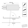 Image of ht active sliding tilt table clear span movement positions