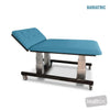 Image of HT Hi-Capacity Bobath Table - Two Section Electric Backrest in Austex Studio+ Lagoon vinyl (AI colour preview)