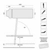 Image of ht tilt table hoist access single footplate movement positions
