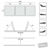 Image of lynx gp universal examination table three section movement positions manual backrest