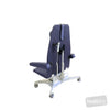 Image of Pinnacle Casting Chair - 90 Degree Seat Swivel w/Castors in Austex Studio+ Atlantic vinyl (AI colour preview)