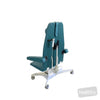 Image of Pinnacle Casting Chair - 90 Degree Seat Swivel w/Castors in Austex Studio+ Caribbean vinyl (AI colour preview)