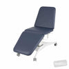 Image of Pinnacle medical examination table with backrest raised and leg section lowered