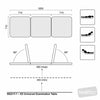 Image of sx examination table movement positions diagram