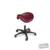 Image of Hi-Lo Saddle Stool - 420mm to 560mm in Austex Studio+ Ruby vinyl (AI colour preview)