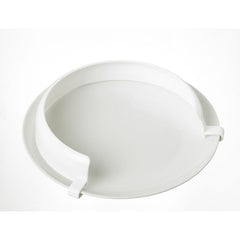 Homecraft Incurve plate surround clipped onto a white dinner plate