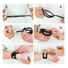 Image of how to put on the wristwidget wrist brace step by step