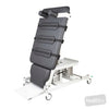 Image of HT ACTIVE Hi-Capacity Slide Top Tilt Table - 4 Column (HOIST ACCESS) - Hoist Access - Single Section - Single Footplate - CPR Quick Release - Central Lock Castors in Austex Studio+ Charcoal vinyl (AI colour preview)