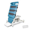 Image of HT ACTIVE Hi-Capacity Slide Top Tilt Table - 4 Column (HOIST ACCESS) - Hoist Access - Single Section - Single Footplate - CPR Quick Release - Central Lock Castors in Austex Studio+ Lagoon vinyl (AI colour preview)