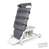 Image of HT ACTIVE Hi-Capacity Slide Top Tilt Table - 4 Column (HOIST ACCESS) - Hoist Access - Single Section - Single Footplate - CPR Quick Release - Central Lock Castors in Austex Studio+ Pewter vinyl (AI colour preview)