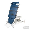 Image of HT ACTIVE Hi-Capacity Tilt Table - 4 Column (HOIST ACCESS) - Single Section - Single Footplate - CPR Quick Release - Central Lock Castors - Weigh Scales in Austex Studio+ Galaxy vinyl (AI colour preview)