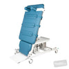 Image of HT ACTIVE Hi-Capacity Tilt Table - 4 Column (HOIST ACCESS) - Single Section - Single Footplate - CPR Quick Release - Central Lock Castors - Weigh Scales in Austex Studio+ Lagoon vinyl (AI colour preview)
