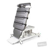 Image of HT ACTIVE Hi-Capacity Tilt Table - 4 Column (HOIST ACCESS) - Single Section - Single Footplate - CPR Quick Release - Central Lock Castors - Weigh Scales in Austex Studio+ Pewter vinyl (AI colour preview)