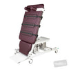 Image of HT ACTIVE Hi-Capacity Tilt Table - 4 Column (HOIST ACCESS) - Single Section - Single Footplate - CPR Quick Release - Central Lock Castors - Weigh Scales in Austex Studio+ Port vinyl (AI colour preview)