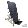 Image of HT Hi-Capacity Tilt Table - 4 Column (CLEAR SPAN) - Hoist Access - Single Section - Single Footplate - CPR Quick Release - Central Lock Castors in Austex Studio+ Navy vinyl (AI colour preview)