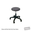 Image of HT Hi-Lo Round Top Stool - 420mm to 560mm in Austex Studio+ Charcoal vinyl (AI colour preview)