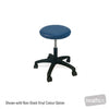 Image of HT Hi-Lo Round Top Stool - 420mm to 560mm in Austex Studio+ Galaxy vinyl (AI colour preview)