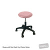 Image of HT Hi-Lo Round Top Stool - 420mm to 560mm in Austex Studio+ Mink vinyl (AI colour preview)