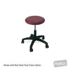 Image of HT Hi-Lo Round Top Stool - 420mm to 560mm in Austex Studio+ Ruby vinyl (AI colour preview)