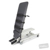 Image of HT Tilt Table (Low Height) - Two Section - Single Footplate in Austex Studio+ Charcoal vinyl (AI colour preview)