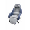 Image of Integra Shell Chair front view with headrest, lap belt and leg rest
