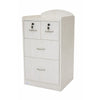 Image of Lockable bedside cabinet with 4 drawers in Cream