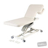 Image of LynX Cardiology Table - Backrest & Body Cutouts, All Electric in Austex Studio+ Snow vinyl (AI colour preview)