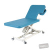 Image of LynX Cardiology Table (Backrest Section Cut-Out) - Electric Backrest in Austex Studio+ Lagoon vinyl (AI colour preview)
