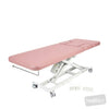 Image of LynX Cardiology Table (Dual Backrest Section Cut-Outs) - Electric Backrest in Austex Studio+ Mink vinyl (AI colour preview)