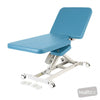 Image of LynX Cardiology Table (M1 Cutout) - Electric Backrest in Austex Studio+ Lagoon vinyl (AI colour preview)