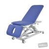 Image of lynx three section treatment table rear view with electric height base