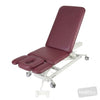 Image of LynX Five-Section Treatment Table in Austex Studio+ Ruby vinyl (AI colour preview)