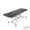 Image of LynX Four-Section Treatment Table in Austex Studio+ Black vinyl (AI colour preview)