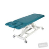 Image of LynX Four-Section Treatment Table in Austex Studio+ Caribbean vinyl (AI colour preview)