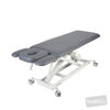 Image of LynX Four-Section Treatment Table in Austex Studio+ Pewter vinyl (AI colour preview)