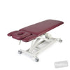 Image of LynX Four-Section Treatment Table in Austex Studio+ Ruby vinyl (AI colour preview)