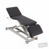 Image of LynX Ultrasound Examination Table - Three Section - Cutout - Electric Backrest in Austex Studio+ Black vinyl (AI colour preview)