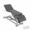 Image of LynX Ultrasound Examination Table - Three Section - Cutout - Electric Backrest in Austex Studio+ Charcoal vinyl (AI colour preview)