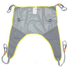 Image of Mesh general purpose sling with no head support and loop attachments, laid flat