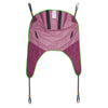 Image of Mesh universal hoist sling with head support and loop attachments, laid flat