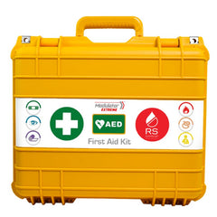 Aero Healthcare Modulator Extreme LifePak waterproof first aid kit yellow hard case front view