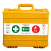 Image of Aero Healthcare Modulator Extreme LifePak waterproof first aid kit yellow hard case front view