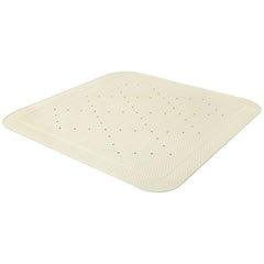 Cream non slip bath and shower mat 55cm square